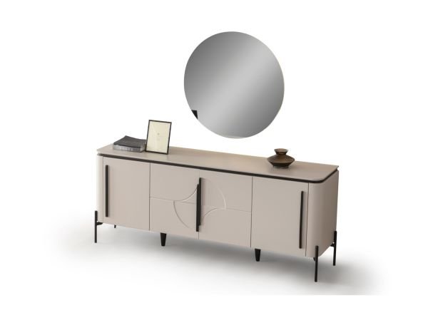 Elit Sis Gri Yemek Odası