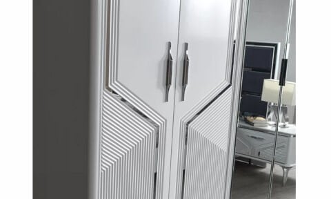 Asel Yatak Odası 6 Kapılı Dolap