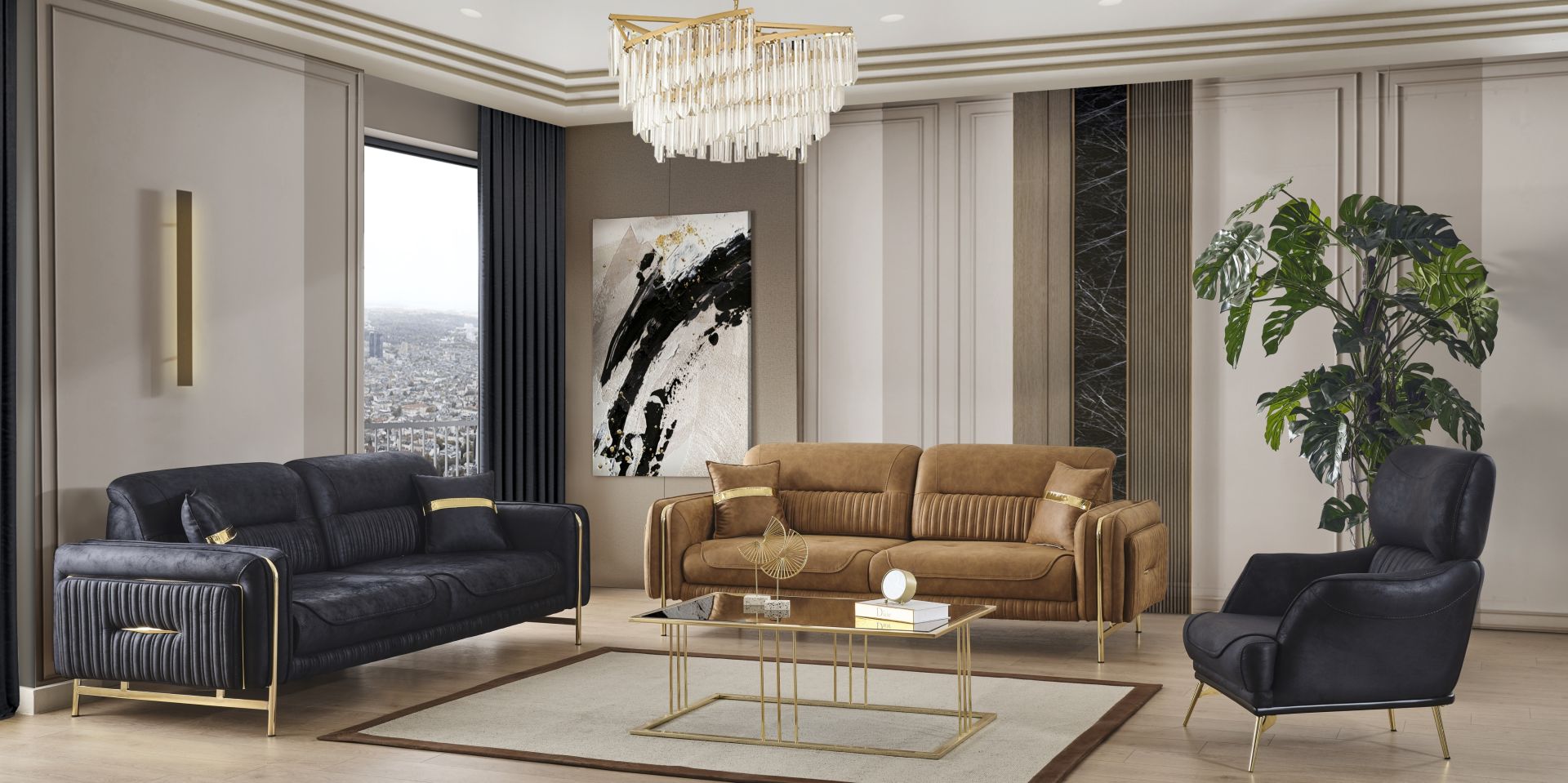 Lotus Koltuk Takımı (Gold)