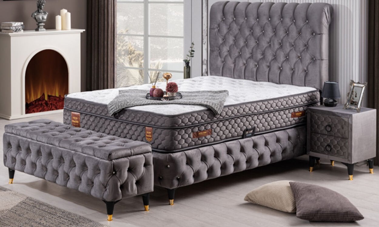 Cappy 120*200 cm Tek Kişilik Başlıklı Baza Seti