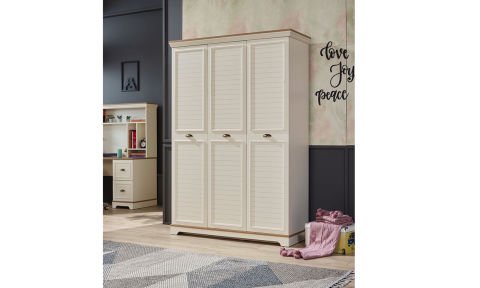 Arte Çocuk Odası (Montessori, 3 Kapılı Dolap, Aynalı Şifonyer)