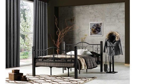 Ayışığı Metal Ferforje Tek Kişilik Karyola 90*190 cm