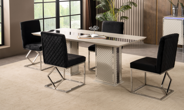 Pradax 6 Sandalye(Gümüş)