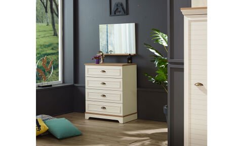 Arte Çocuk Odası (Montessori, 4 Kapılı Dolap, Aynalı Şifonyer)