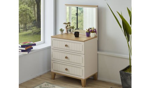 Ege Çocuk Odası (Montessori, 4 Kapılı Dolap, Aynalı Şifonyer)