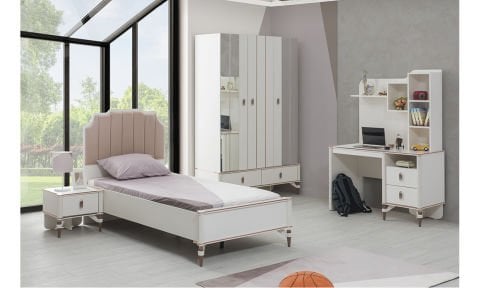 Lora Genç Odası 3 Kapılı Dolap