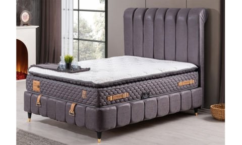 Kuvars 100*200 cm Tek Kişilik Başlıklı Baza Seti