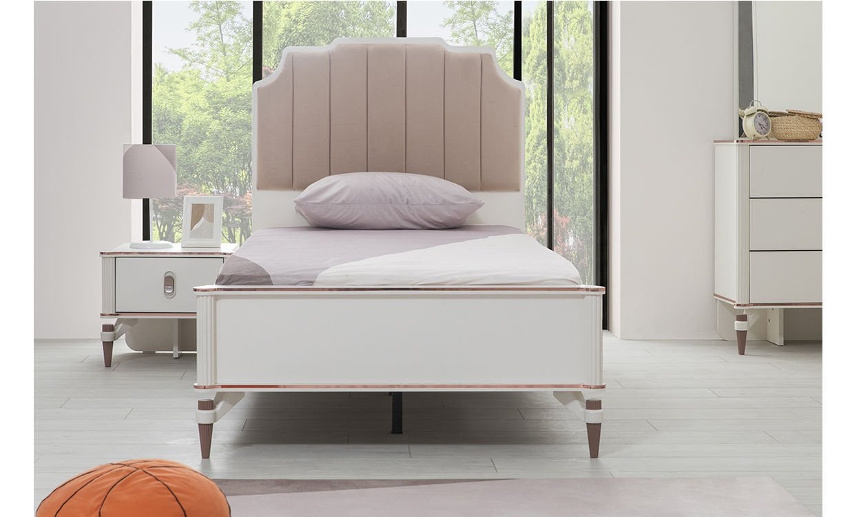 Lora Genç Odası 100*200 cm Başlıklı Karyola