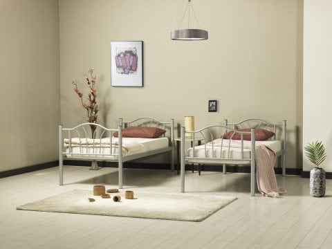 Royal 90*190 cm Tek Kişilik Metal Ferforje Karyola