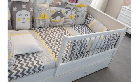 Royal Çocuk Odası Takımı (3 Kapılı Dolap *90x190 Montessori* Şifonyer)