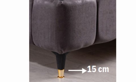 Kuvars 160*200 cm Çift Kişilik Başlıklı Baza Seti