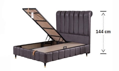 Kuvars 160*200 cm Çift Kişilik Başlıklı Baza Seti