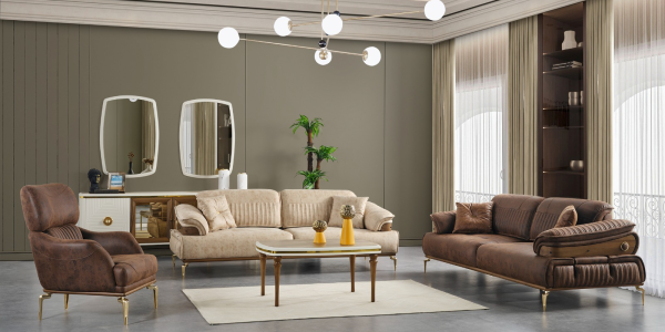 Milas Koltuk Takımı (Kahve)