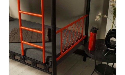 Poligon Metal Ferforje Tek Kişilik Ranza 90*190 cm