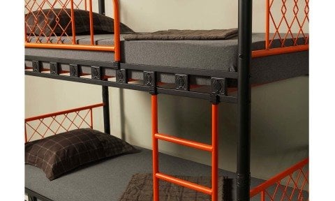 Poligon Metal Ferforje Tek Kişilik Ranza 90*190 cm