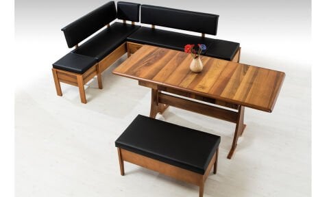 Domino Ekbank+Konfor Masa(Ceviz)