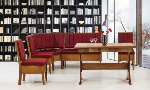 Riva Ekbank+Konfor Masa(Ceviz)