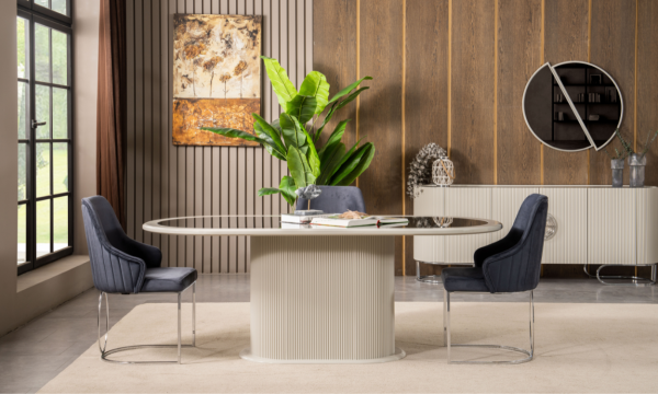 Luccix Yemek Masası(Gümüş)