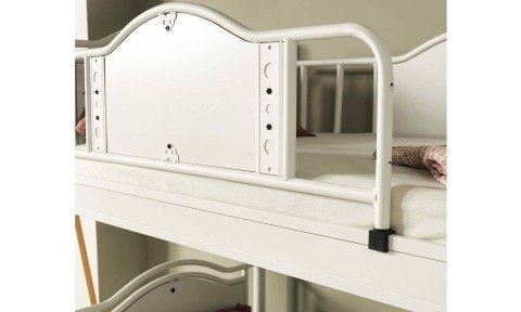 Alara Metal Ahşap Tek Kişilik Ranza  90*190 cm