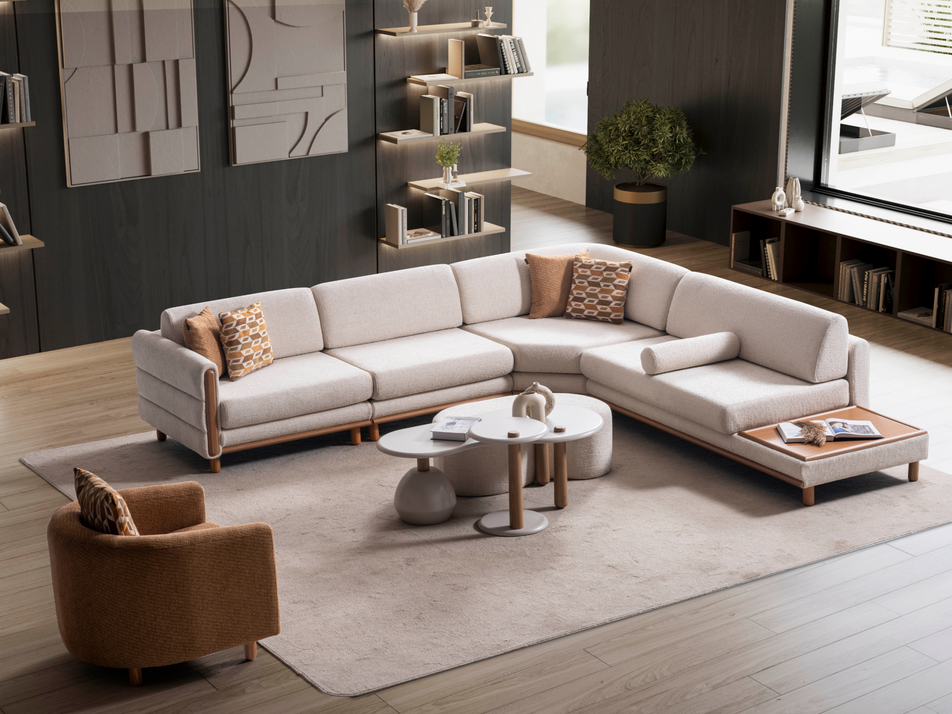 Elegant Bohem Köşe Koltuk + Berjer