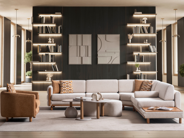 Elegant Bohem Köşe Koltuk + Berjer