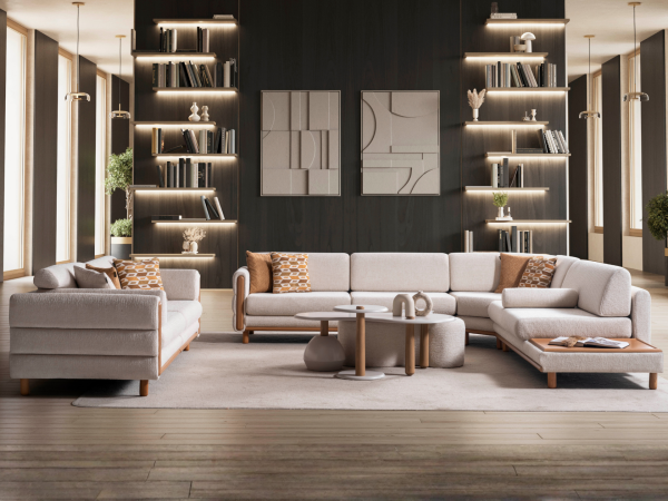 Elegant Bohem Köşe Koltuk + Üçlü Koltuk + Berjer