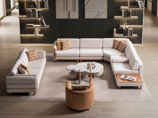 Elegant Bohem Köşe Koltuk + Üçlü Koltuk + Berjer