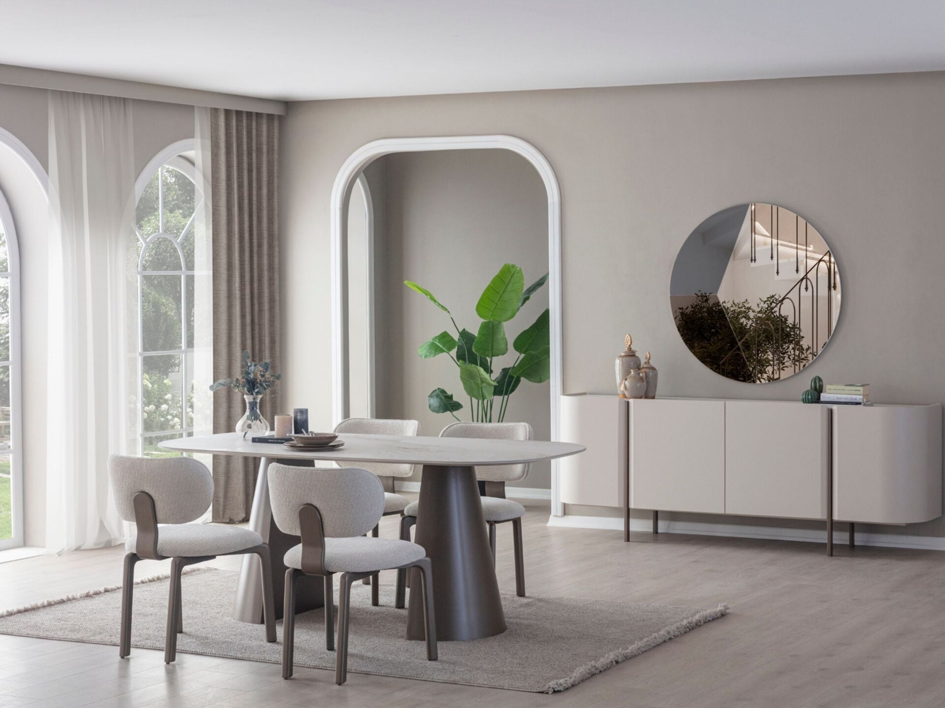 Milanom Seramik Yemek Odası