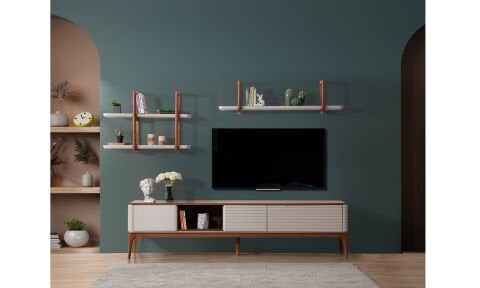İnci Ceviz-Krem Tv Ünitesi