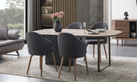 Rana Yemek Masası ve 6 Sandalye