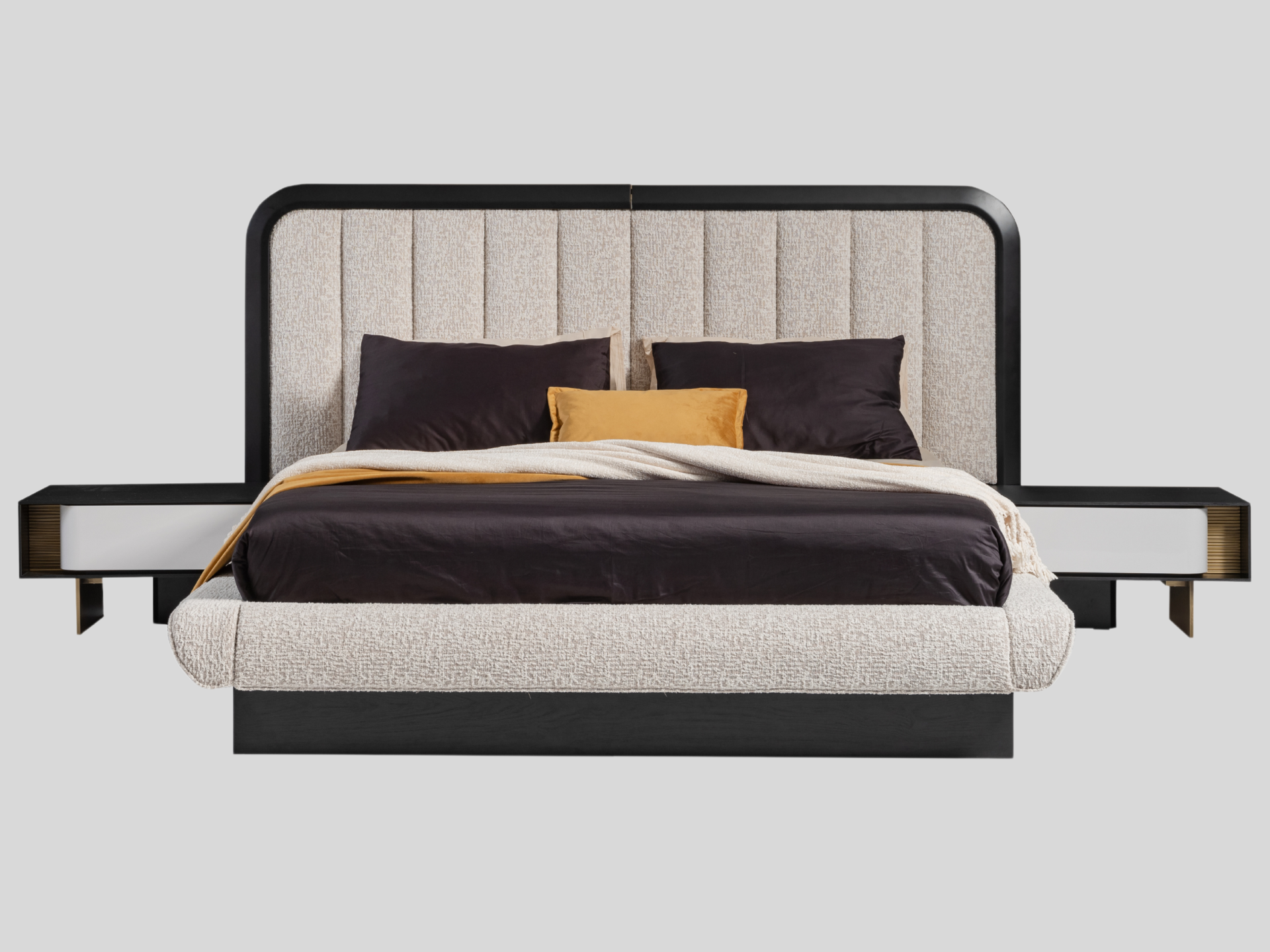 Etro Yatak Odası(217 cm Başlıklı Bazalı Karyola)