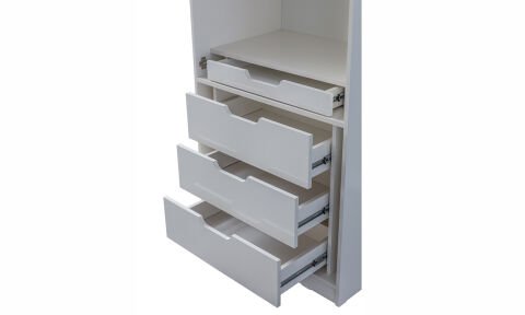 Asel İkili Kapaklı Çekmeceli Modül