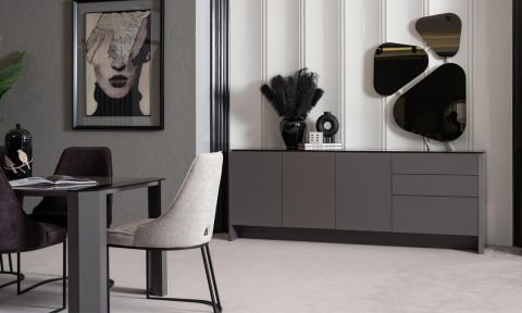 Prag Yemek Odası(Masa ve 6 Sandalye)