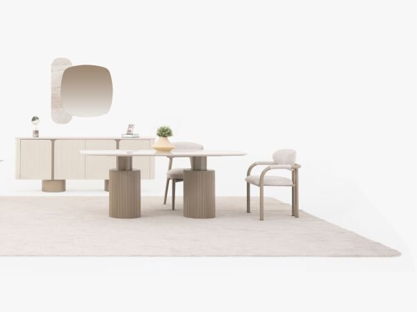 Venedik Seramik Yemek Odası ( masa + 6 sandalye )