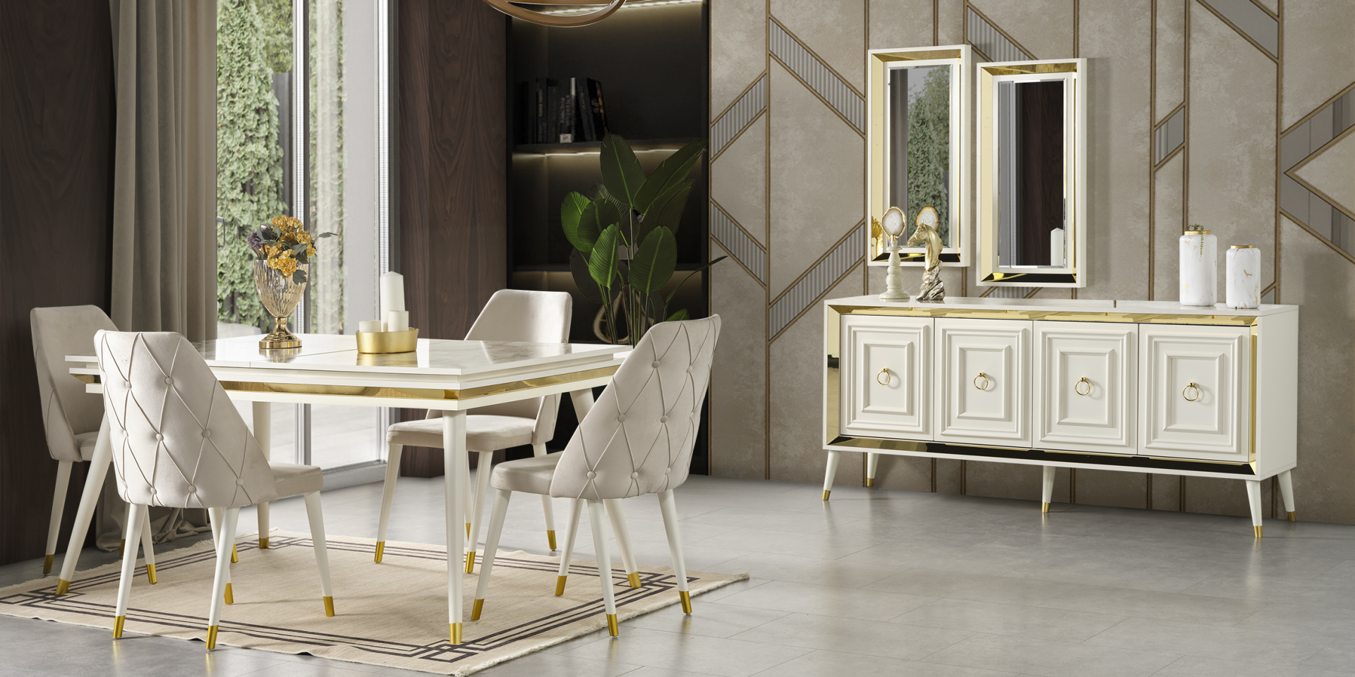 Zambak Yemek Odası Takımı