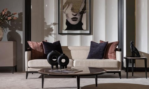 Riyad Modern Üçlü Koltuk