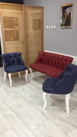 Tual Çay Seti İkili Koltuk Salon, Balkon Cafe Ofis Koltuğu