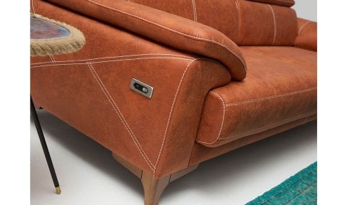 Oscar Modern Koltuk Takımı (3+3+1+1 Kahve)