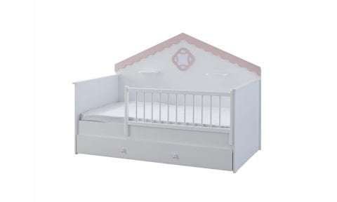 Royal Çocuk Odası Pembe Montessori Yavrulu Karyola