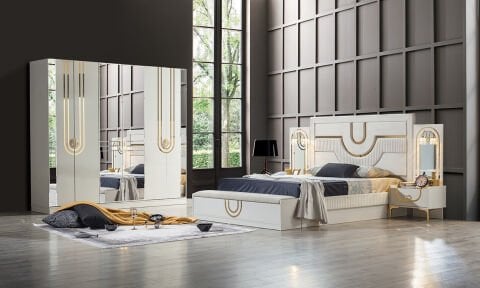 Safir Aytaşı Bazalı Yatak Odası Takımı %100 MDF