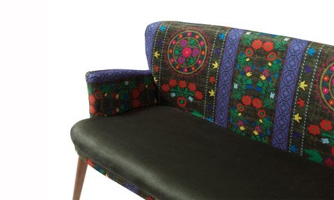 Etnik Desen Yeşil 2+1+1+Sehpalı Çay Seti (Balkon, Salon, Ofis, Cafe)