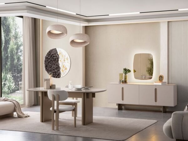 Maldiv Yemek Odası (masa +6 sandalye )