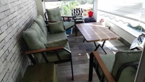 Holiday 2+1+1+Sehpa Bahçe Mobilyası (Salon, Balkon, Cafe Ofis)