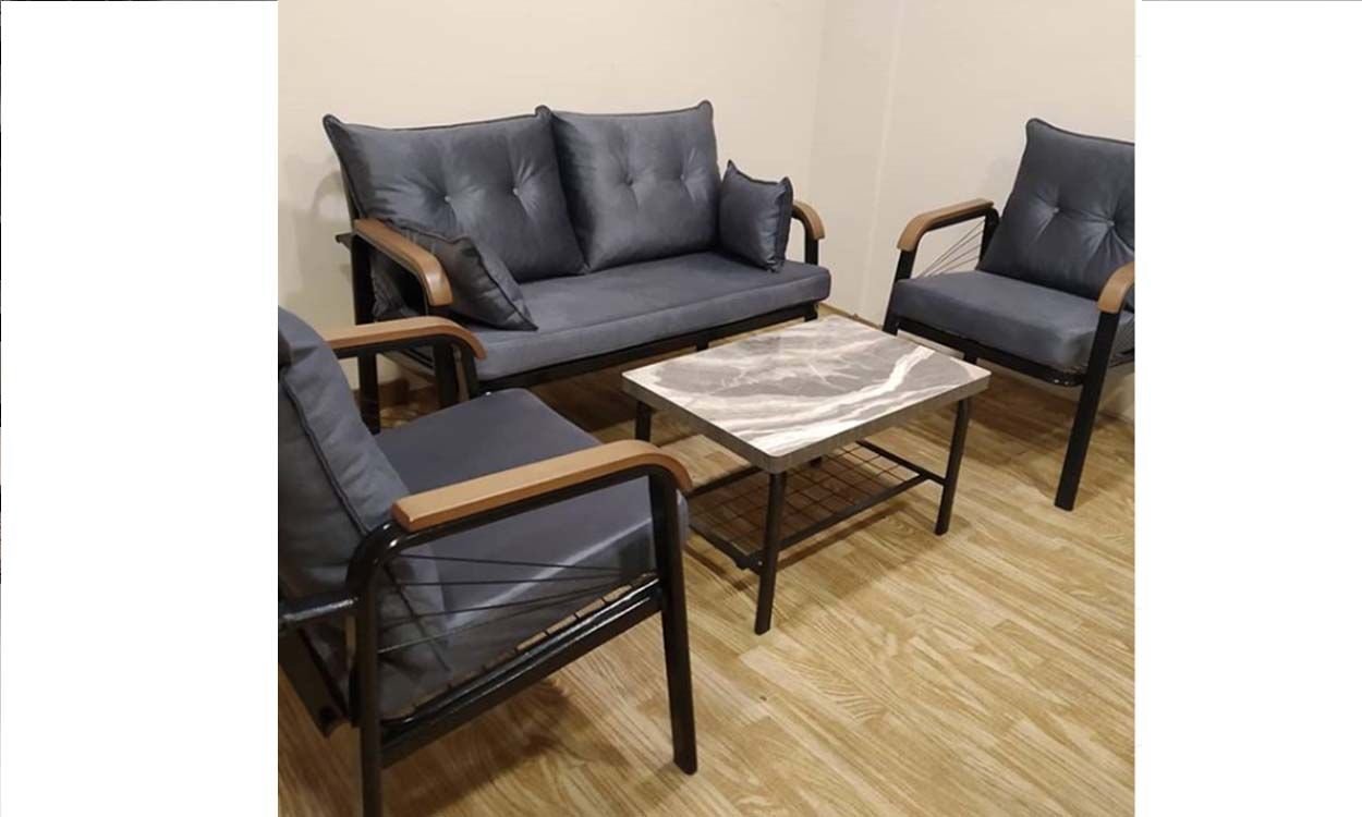 Quantum 2+1+1+Sehpa Bahçe Mobilyası (Salon, Balkon, Cafe Ofis)