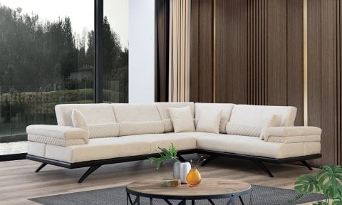 Pandora Köşe Koltuk (Krem)