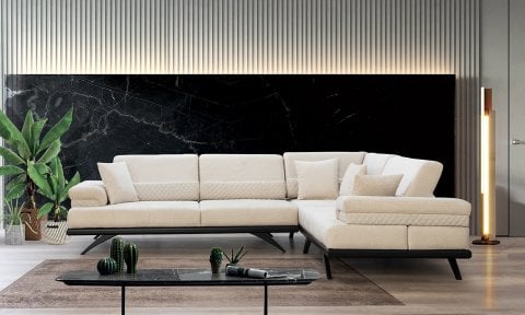 Pandora Köşe Koltuk (Krem)