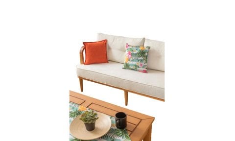 Flora Bahçe Mobilyası (Salon, Balkon, Cafe, Ofis) Üçlü Koltuk