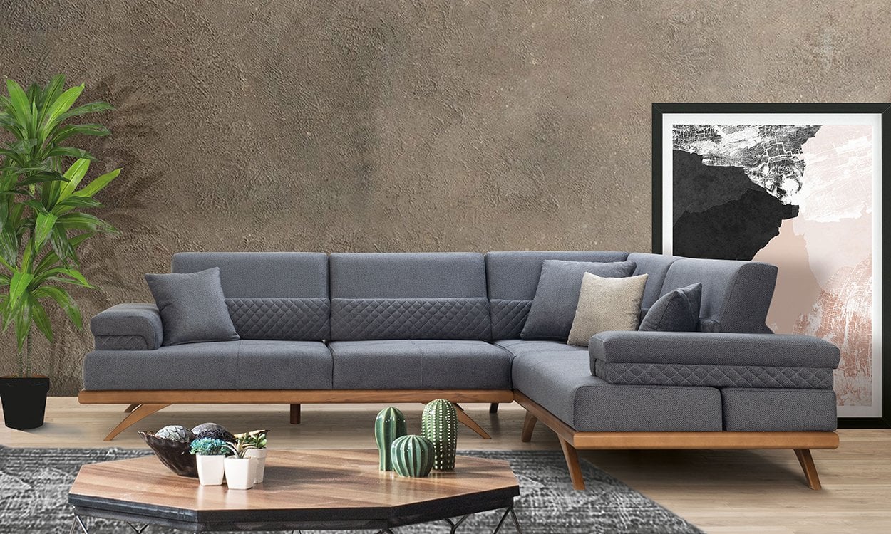 Pandora Köşe Koltuk (Mavi)