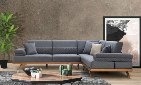 Pandora Köşe Koltuk (Mavi)