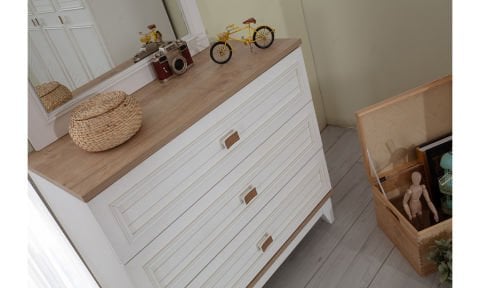 Sedir Genç Odası Aynalı Şifonyer